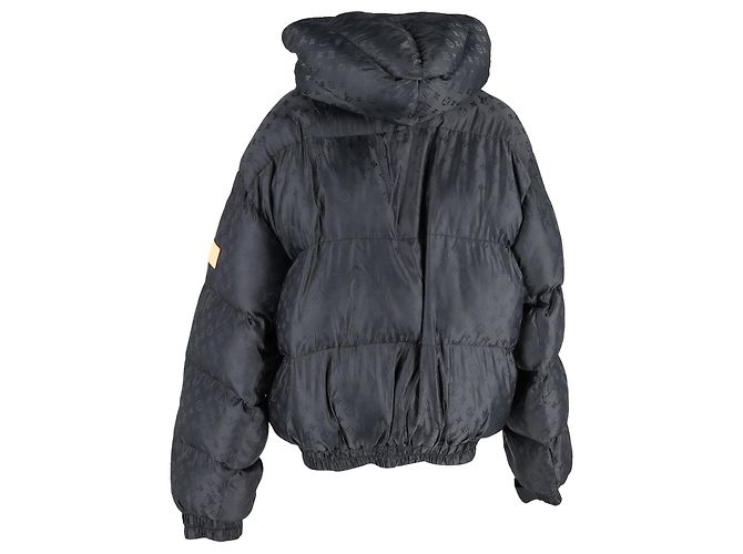 Louis Vuitton Monogram Daunenjacke aus schwarner Polyamid Grau - Ansicht 3