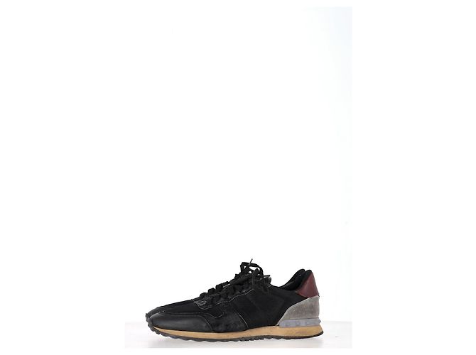 Sneakers Rockrunner Valentino Garavani in nero e materiali misti - vista 14