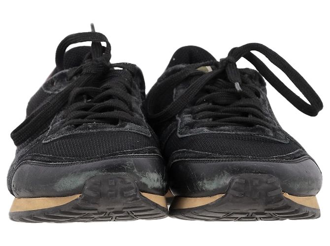 Sneakers Rockrunner Valentino Garavani in nero e materiali misti - vista 2