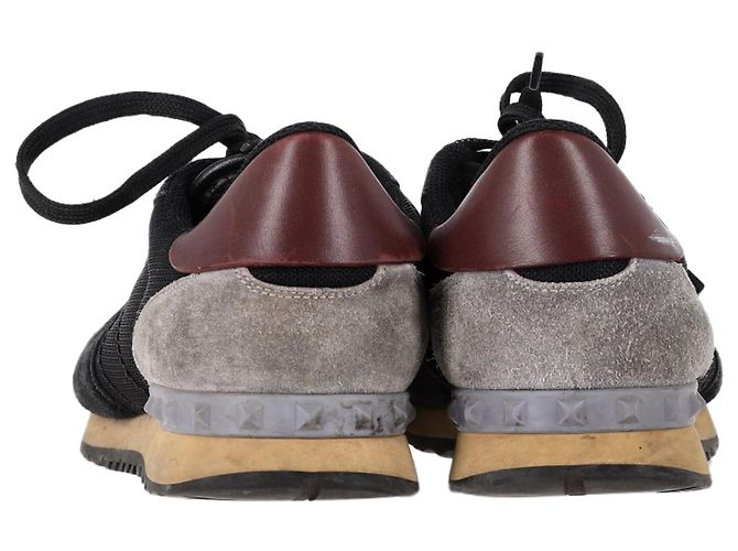 Sneakers Rockrunner Valentino Garavani in nero e materiali misti - vista 5