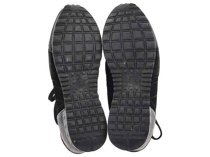 Sneakers Rockrunner Valentino Garavani in nero e materiali misti - vista 6