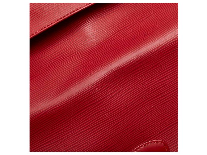 Borsa tote Epi Segur MM Louis Vuitton M5886E Rosso - vista 5