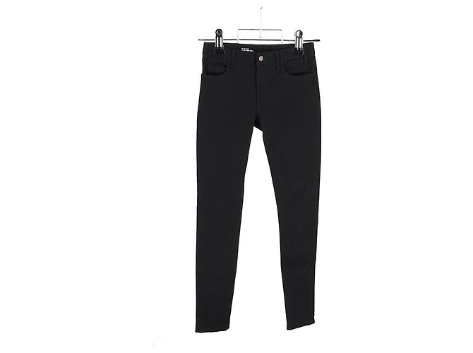Edge Céline Jeans Slim Celine en denim negro de algodón - vista 4