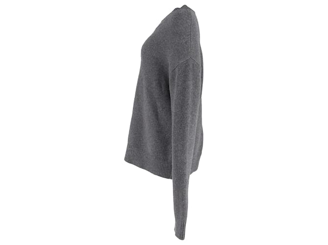 Grauer Wollpullover mit Rundhalsausschnitt von Balenciaga - Ansicht 2