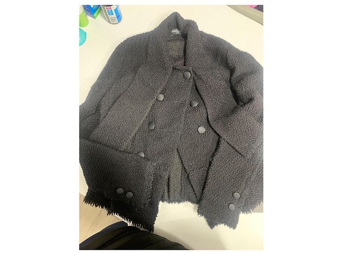 Dolce & Gabbana Wollbouclé-Jacke Schwarz - Ansicht 2