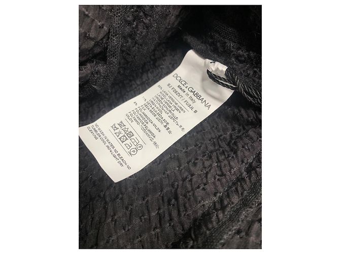 Dolce & Gabbana Wollbouclé-Jacke Schwarz - Ansicht 5