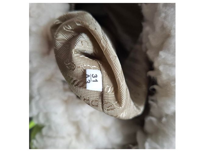 Borsa a mano in cashmere bianco con placca logo Prada Crudo - vista 5