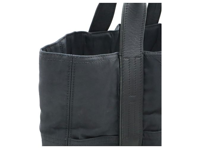 Bolso tote de nylon y cuero Hermès Acapulco Negro - vista 6