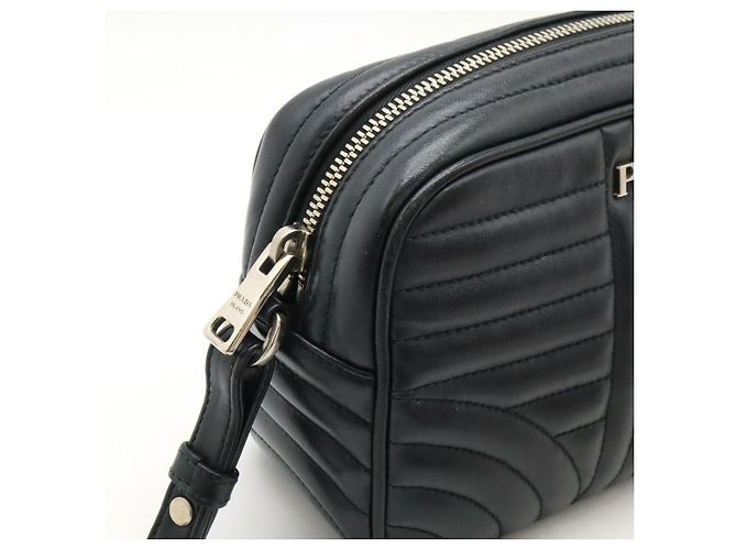Prada Diagramme Leather Shoulder Bag - view 6