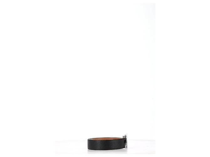 Hebilla de cinturón Hermès Constance & correa reversible de 38 mm en cuero negro - vista 5