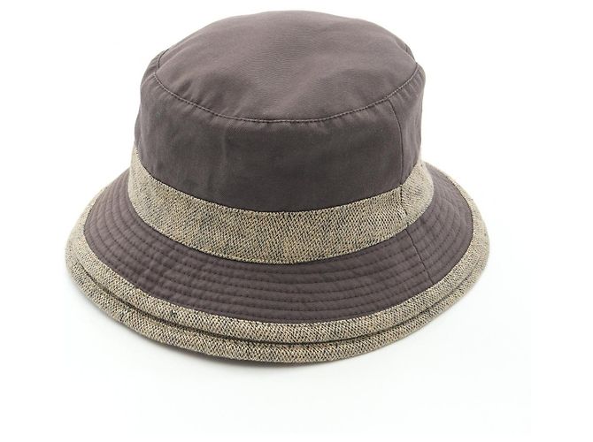 Hermès Sombrero de algodón Hermes Castaño - vista 2