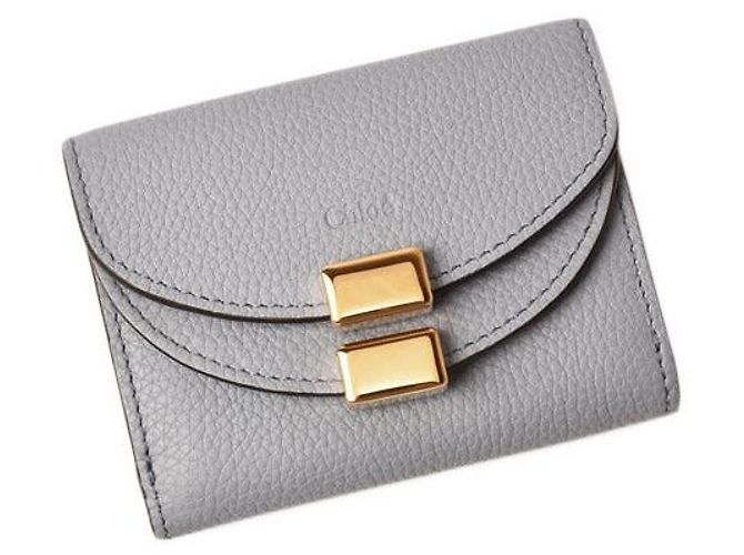 Carteira Mini Chloé Georgia Wash Blue - vista 2