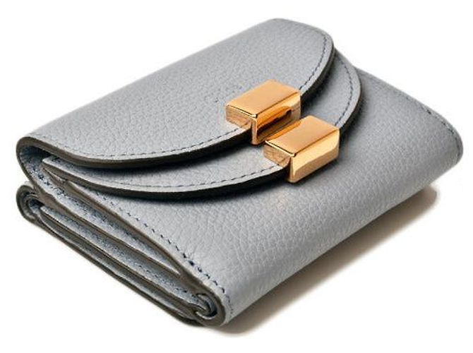 Carteira Mini Chloé Georgia Wash Blue - vista 5