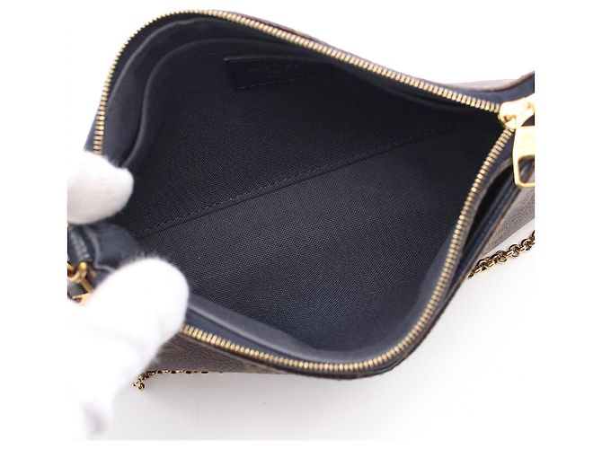 Borsa Pallas Monogram 2 in 1 Louis Vuitton M44058 Marrone - vista 3