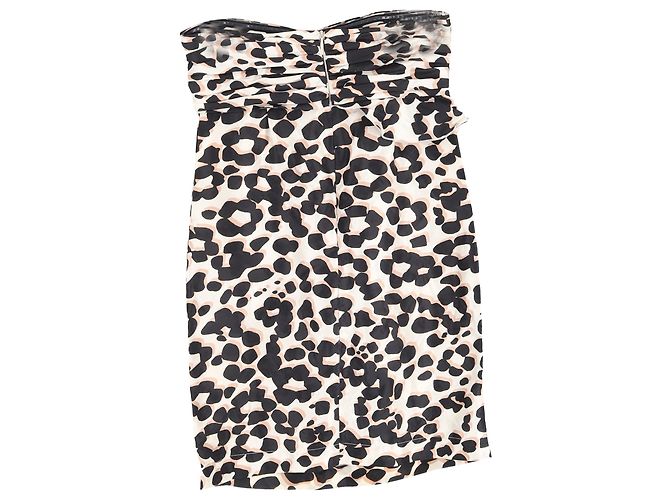 Vestido mini sin tirantes estampado de See by Chloé en seda con estampado animal Impresión de pitón - vista 2