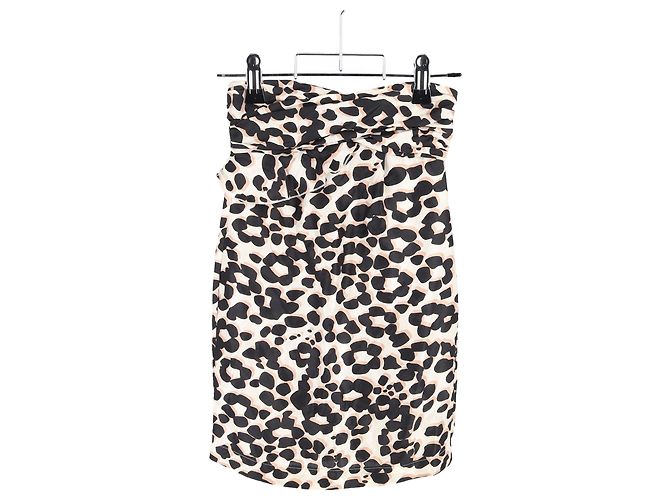 Vestido mini sin tirantes estampado de See by Chloé en seda con estampado animal Impresión de pitón - vista 4