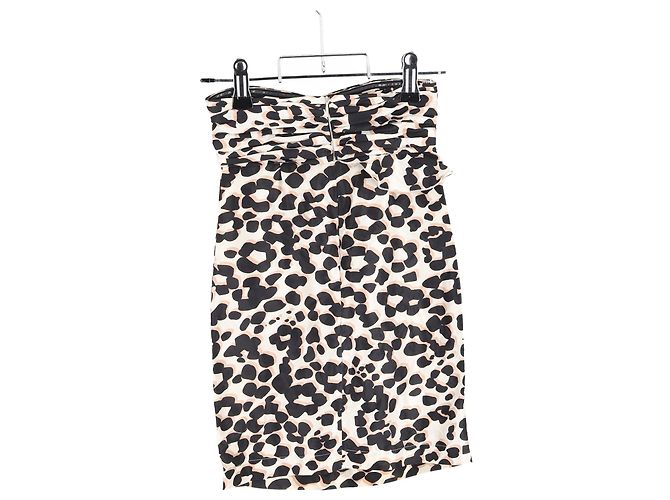Vestido mini sin tirantes estampado de See by Chloé en seda con estampado animal Impresión de pitón - vista 5
