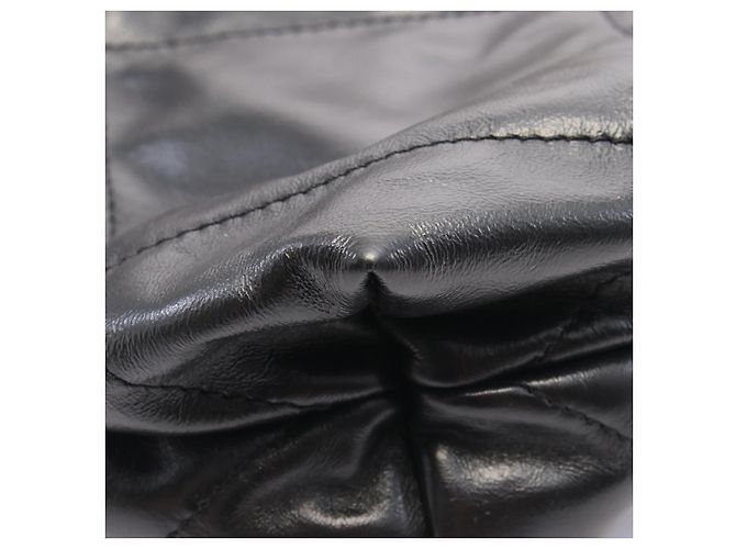 Bolsa tote de couro Chanel 22 Preto - vista 6