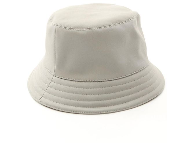 Hermès Cappello in cotone Hermes Fred H Stripe Silex Veau Swift Verde - vista 2
