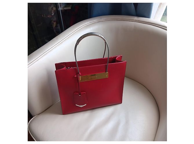 Borsa Balenciaga Cable Rossa in Pelle Rosso - vista 2