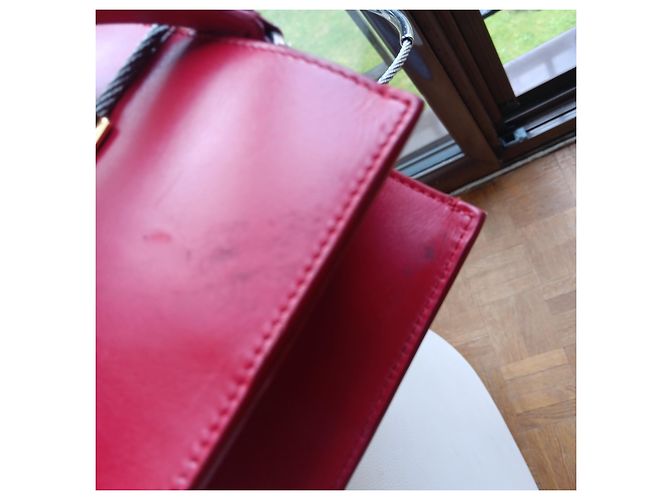 Borsa Balenciaga Cable Rossa in Pelle Rosso - vista 5
