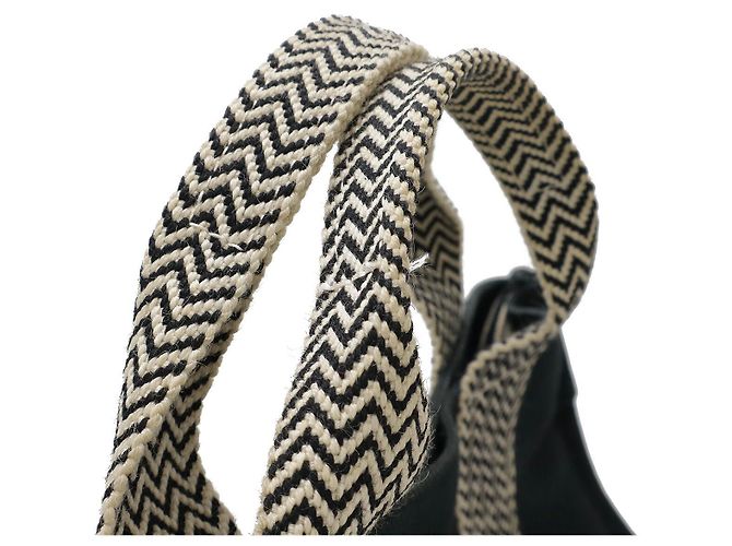 Hermès Borsa a mano Cannes PM in tela Hermes Nero - vista 4