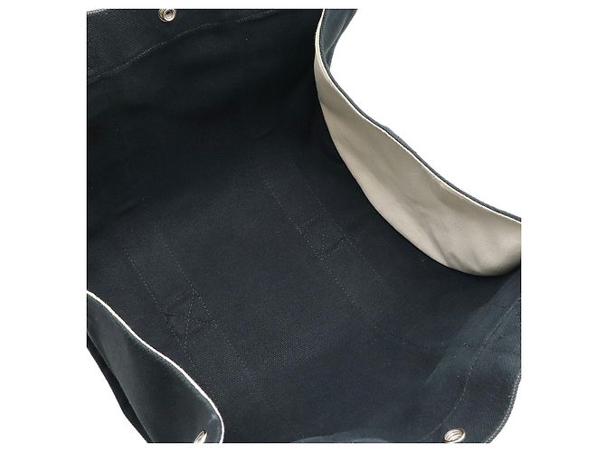 Hermès Borsa a mano Cannes PM in tela Hermes Nero - vista 5