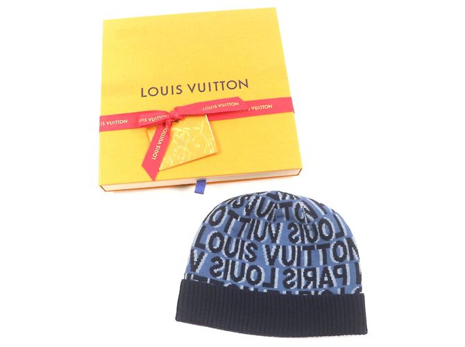 Cappello in lana con logo Louis Vuitton M70538 Blu - vista 2