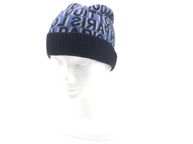 Cappello in lana con logo Louis Vuitton M70538 Blu - vista 3