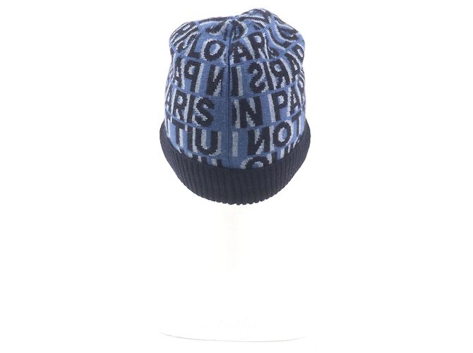Cappello in lana con logo Louis Vuitton M70538 Blu - vista 5