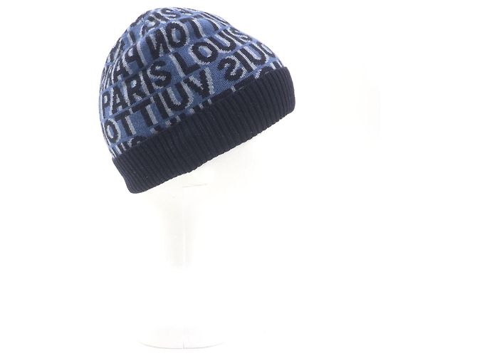 Cappello in lana con logo Louis Vuitton M70538 Blu - vista 6