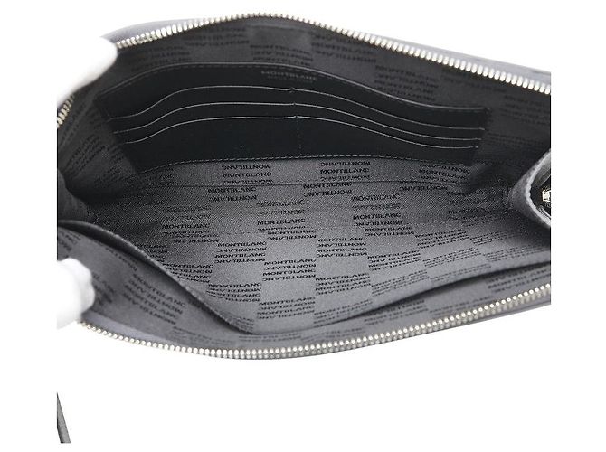 Graue Leder-Clutch von Montblanc - Ansicht 4
