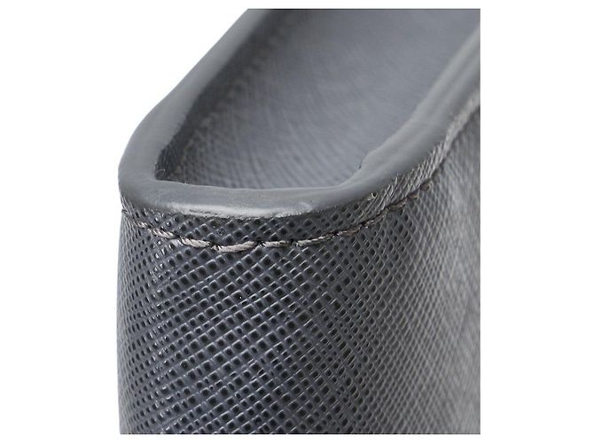 Graue Leder-Clutch von Montblanc - Ansicht 6