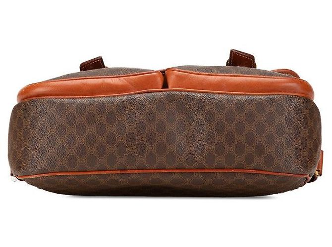 Céline Borsa 2 in 1 in pelle PVC Celine Macadam Marrone - vista 3
