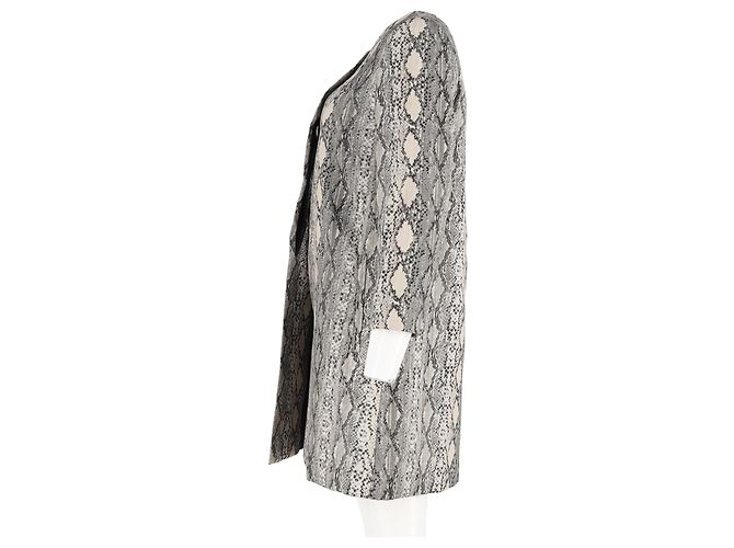 Abrigo Panetto Max Mara Studio en viscosa con estampado animal Impresión de pitón - vista 5