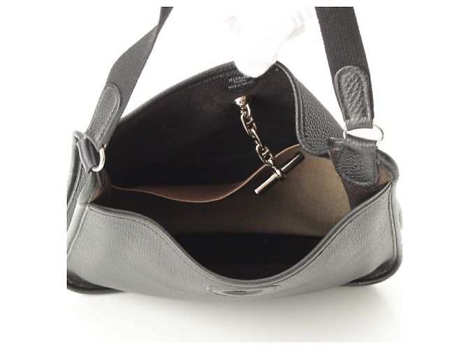 Hermès Hermes Vespa PM Leather Shoulder Bag Black - view 6