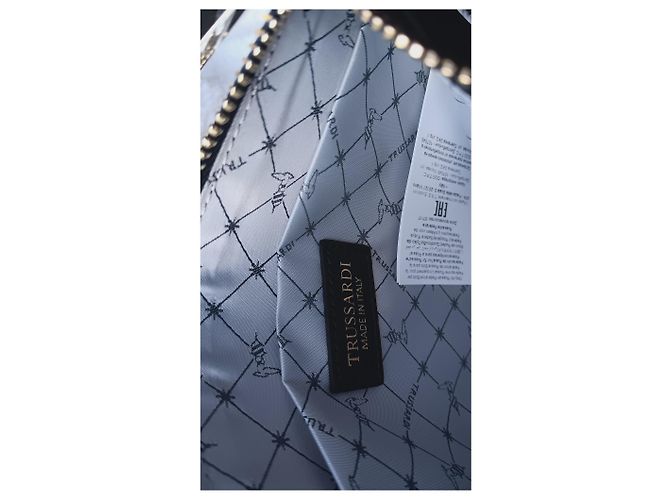 Clutch Trussardi in pelle blu - vista 5