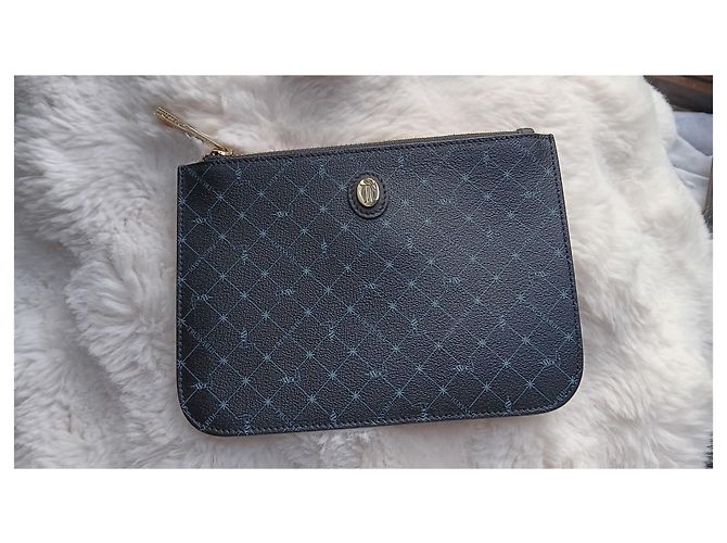 Clutch Trussardi in pelle blu - vista 8
