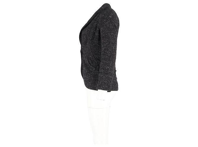 Timeless Blazer de Tweed Chanel en Algodón Negro - vista 5