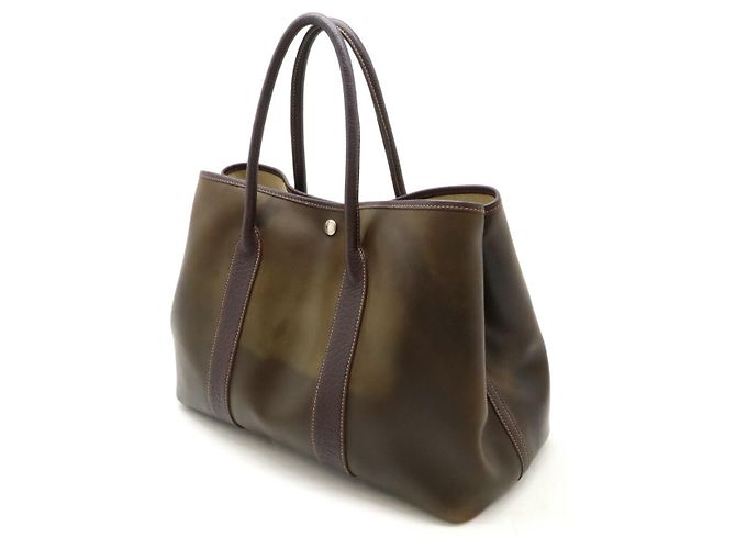 Borsa Tote Amazonia Garden Party di Hermès Marrone - vista 2