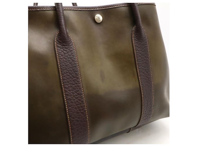 Borsa Tote Amazonia Garden Party di Hermès Marrone - vista 5