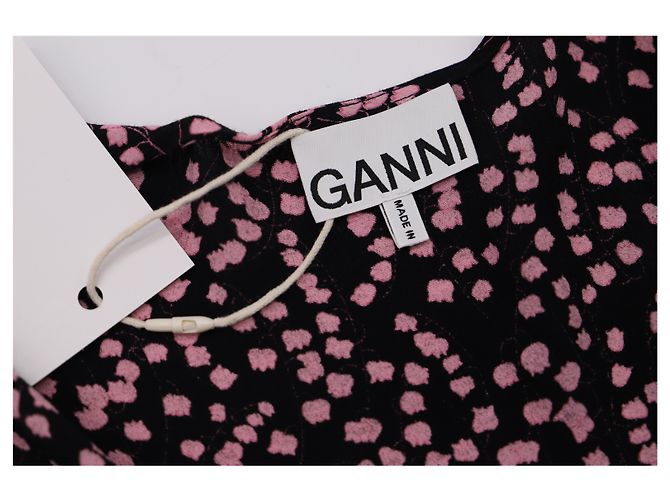 Blusa Wrap Ganni en viscosa con estampado floral - vista 13