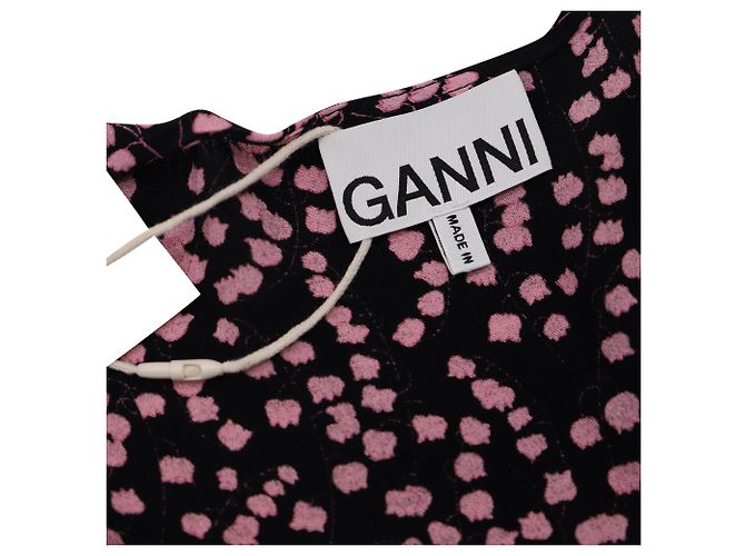 Blusa Wrap Ganni en viscosa con estampado floral - vista 6