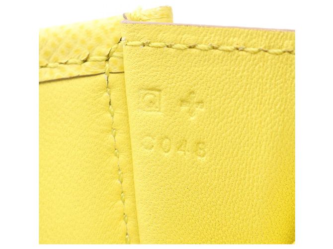Hermès Borsa Clutch Hermes Jige Elan 29 in pelle Epsom Giallo - vista 5