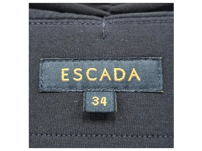 Top tubo de algodón negro con efecto de tejido Escada - vista 3