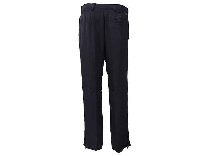 Prada gerade Hosen aus schwarzem Polyester - Ansicht 3