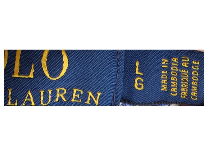 Polo Ralph Lauren Camicia Polo Slim Dot Personalizzata in Cotone Blu Navy - vista 5