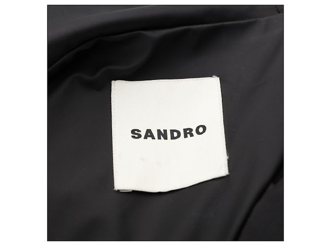 Sandro Technical Fabric Jacket in Black Polyester - view 6