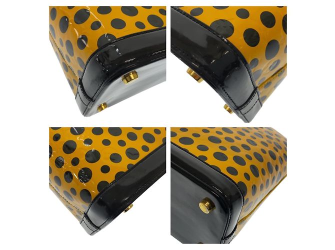Borsa Lockit MM Monogram Vernis Louis Vuitton M91398 Giallo - vista 3