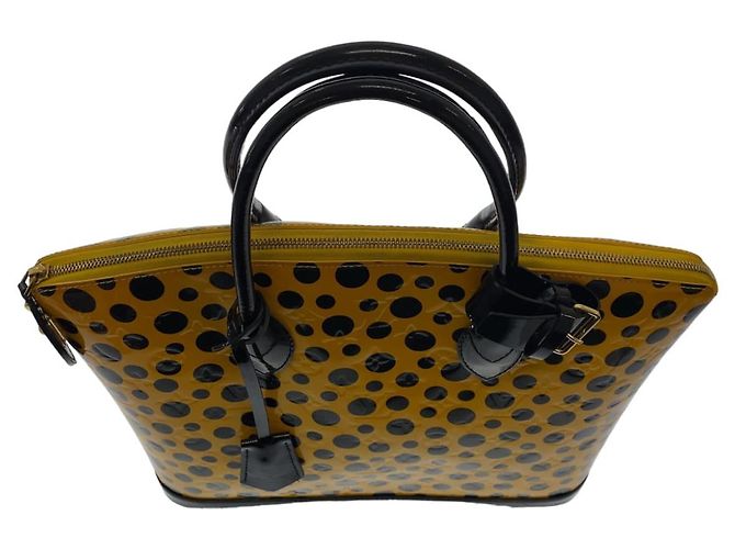 Borsa Lockit MM Monogram Vernis Louis Vuitton M91398 Giallo - vista 6